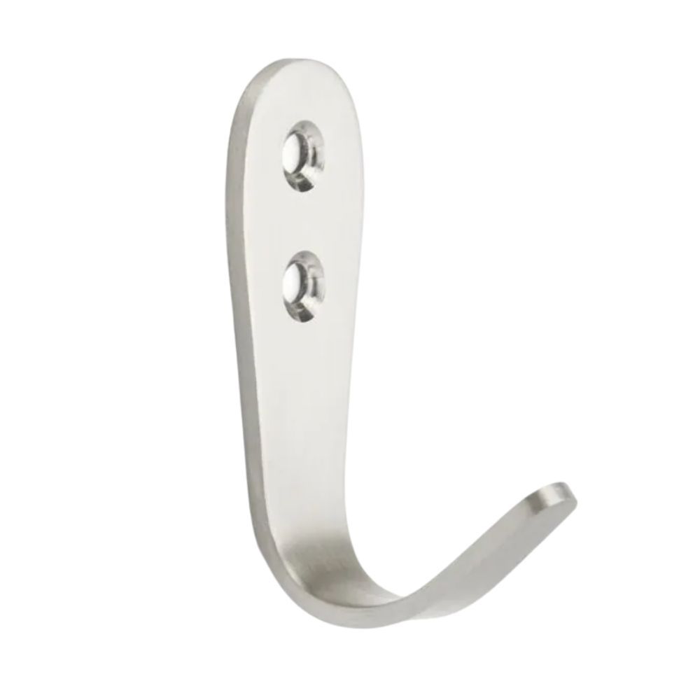 Pack of 10 x Robe Hook, Stainless Steel