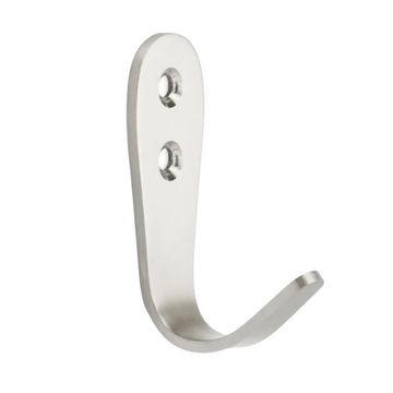 Pack of 10 x Robe Hook, Stainless Steel