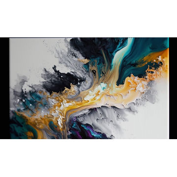 Canvas Wall Art - Acrylic Abstract Painting - B1544 - [120 x 80 cm]