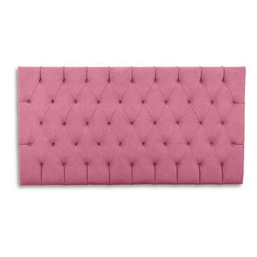 Ella Deep Buttoned Velvet Headboard- Single