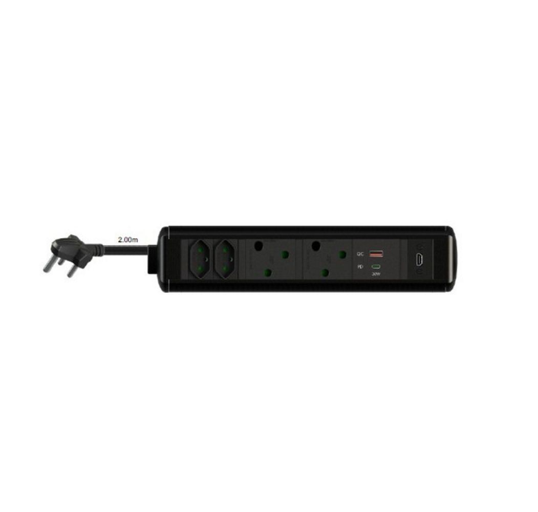 Powerlogic Protea Desk Mounted Multiplug MK2