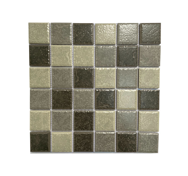 Mosaic Porcelain - Natural 4 - 48mm Square - 300x300 (per sheet ...