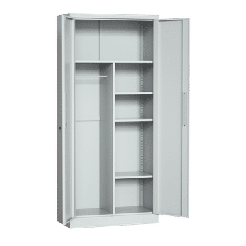 Steel Swing Door Inner Handle Wardrobe Cupboard Locker - Light Grey