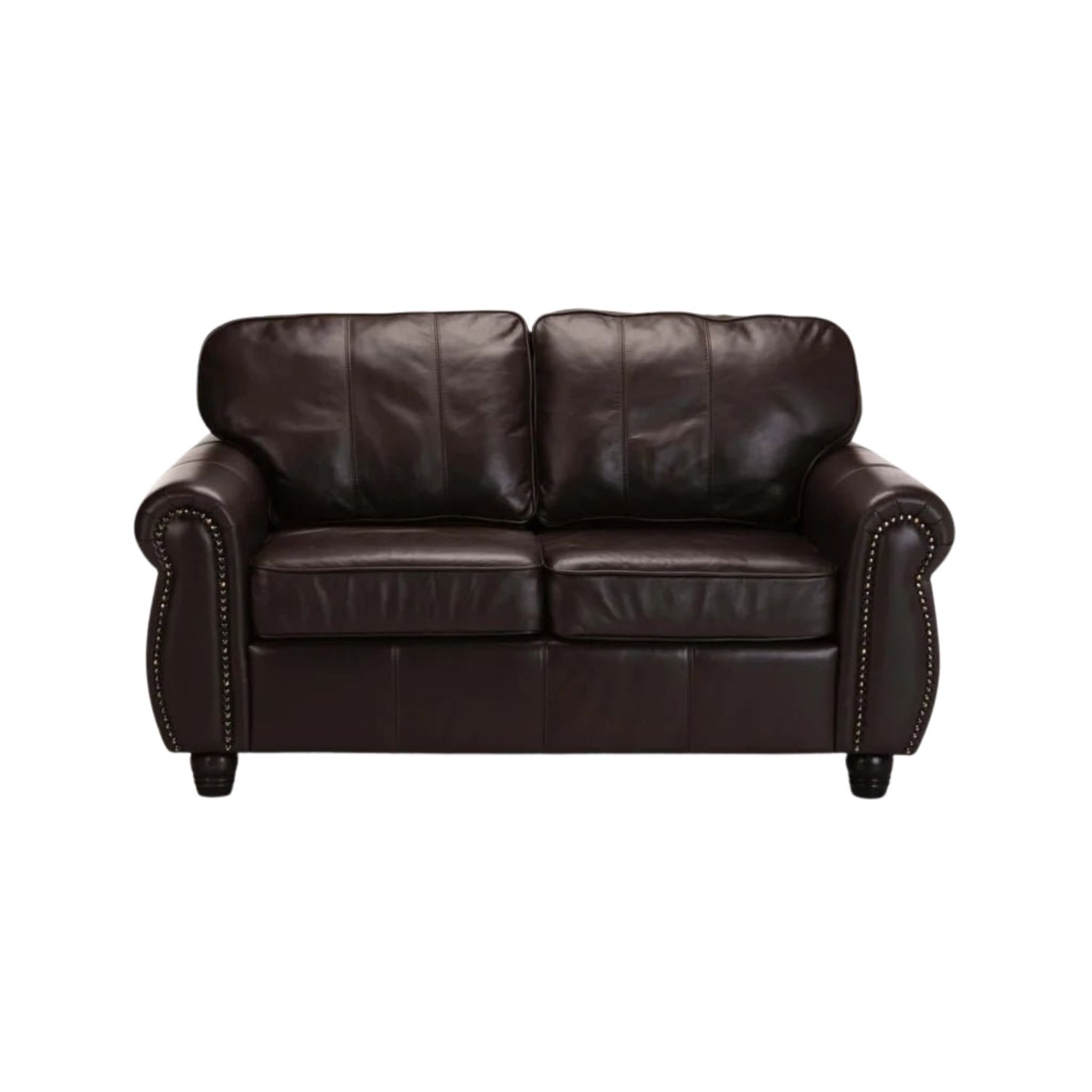 Genuine Leather 2 Seater Sofa Couch - Oxblood