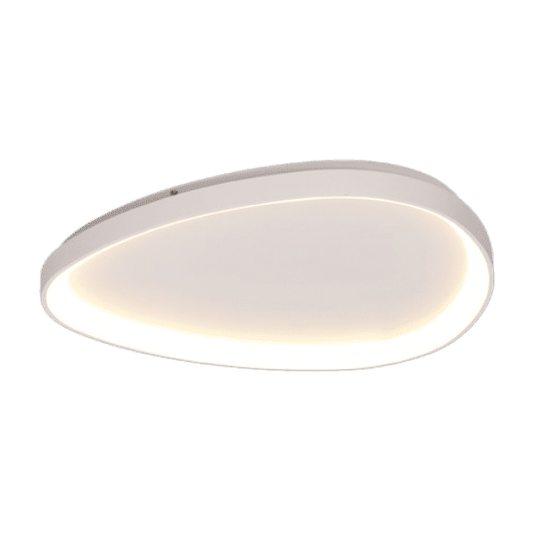 230v 48W LED Large Ovoid White 60cm Framed Ceiling Fitting