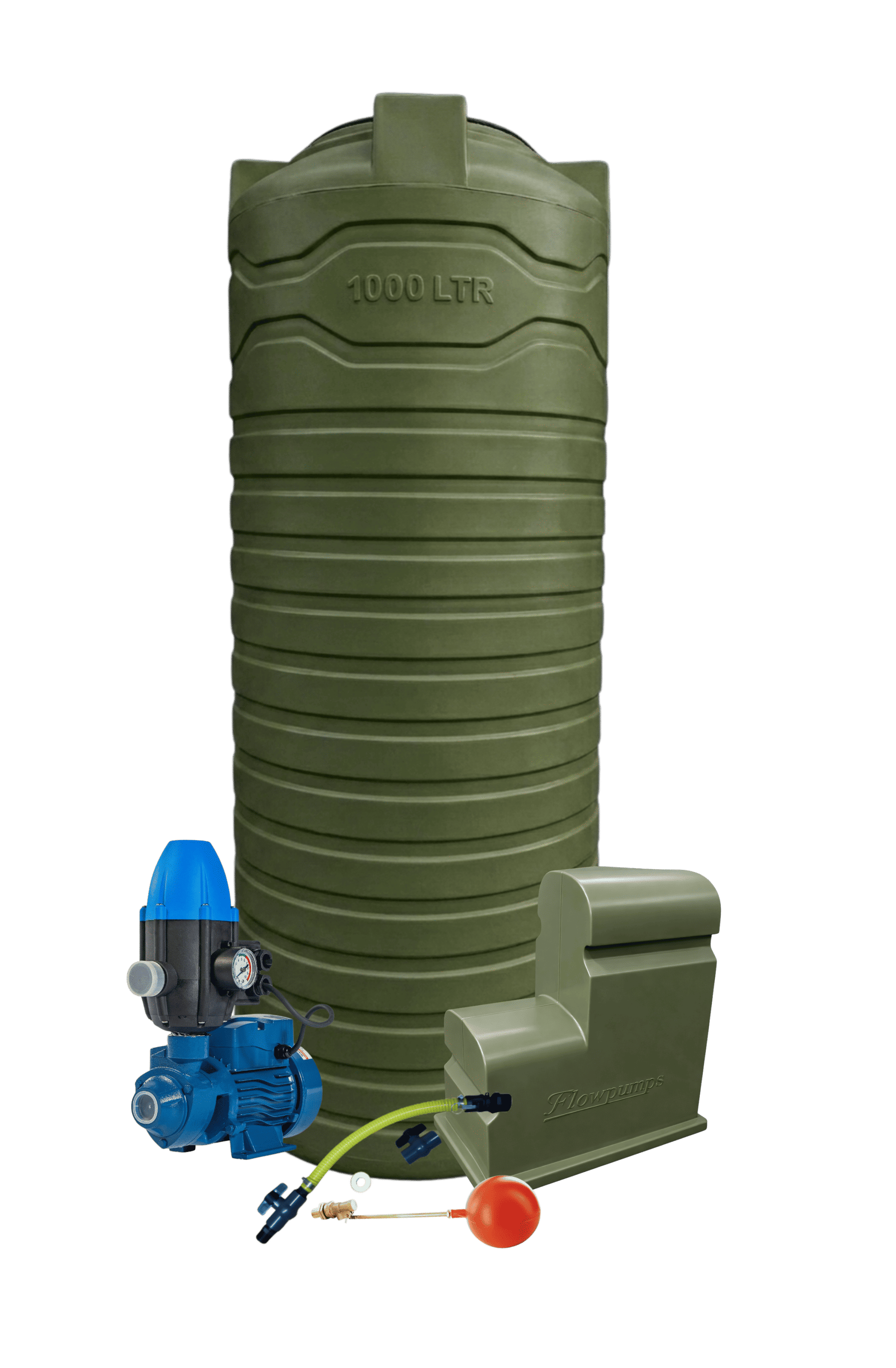 1000L Slimline Complete Combo Olive 0.75kW