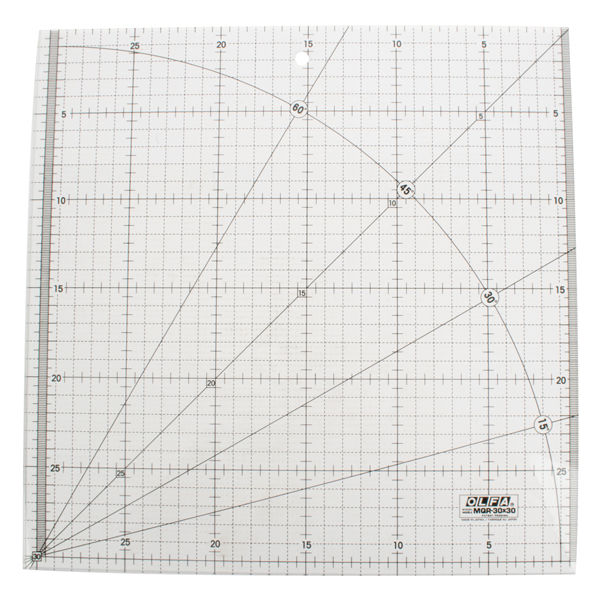 METRIC QUILT RULER 30CM X 30CM - METRIC GRID