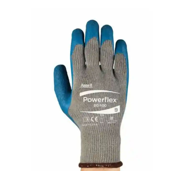 Ansell Powerflwx Rubber Palm Coat K/Wrist Pack of 6 - M
