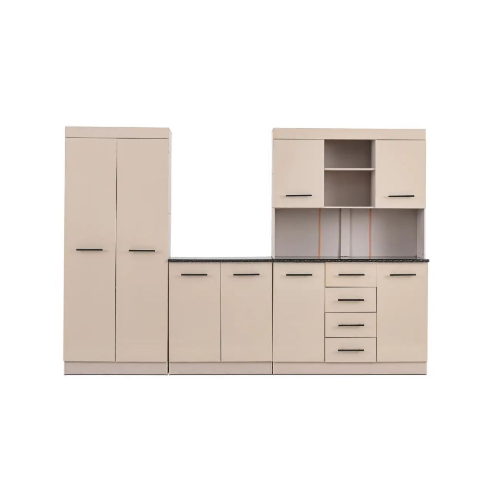3-Piece Kitchen Cabinet Set with Storage Cupboards – 2600mm Wide