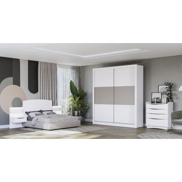 Sanchez 2 Door Wardrobe- White