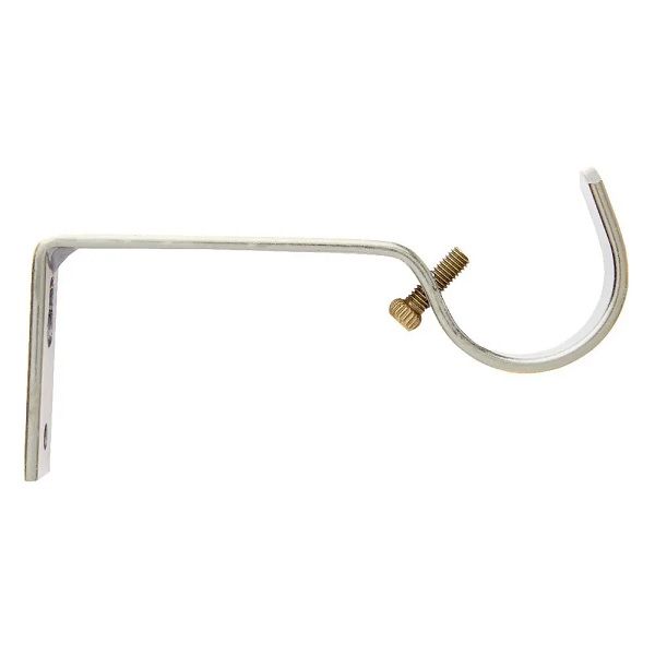 Steel Rod Metal Bracket, Single, Bronze, 32mm (2 PACK) BY WOODLY