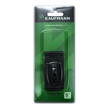 Kaufmann - Hasp & Staple Japan 89mm Black - 25 Pack