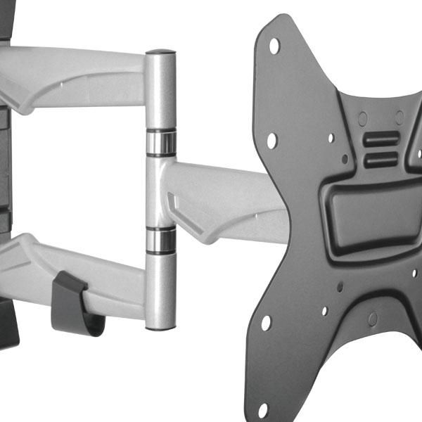 Bracket - Elegant Aluminum Full-Motion Tv Wall Mount - For Most 23"-42" Led, Lcd Flat Panel Tvs