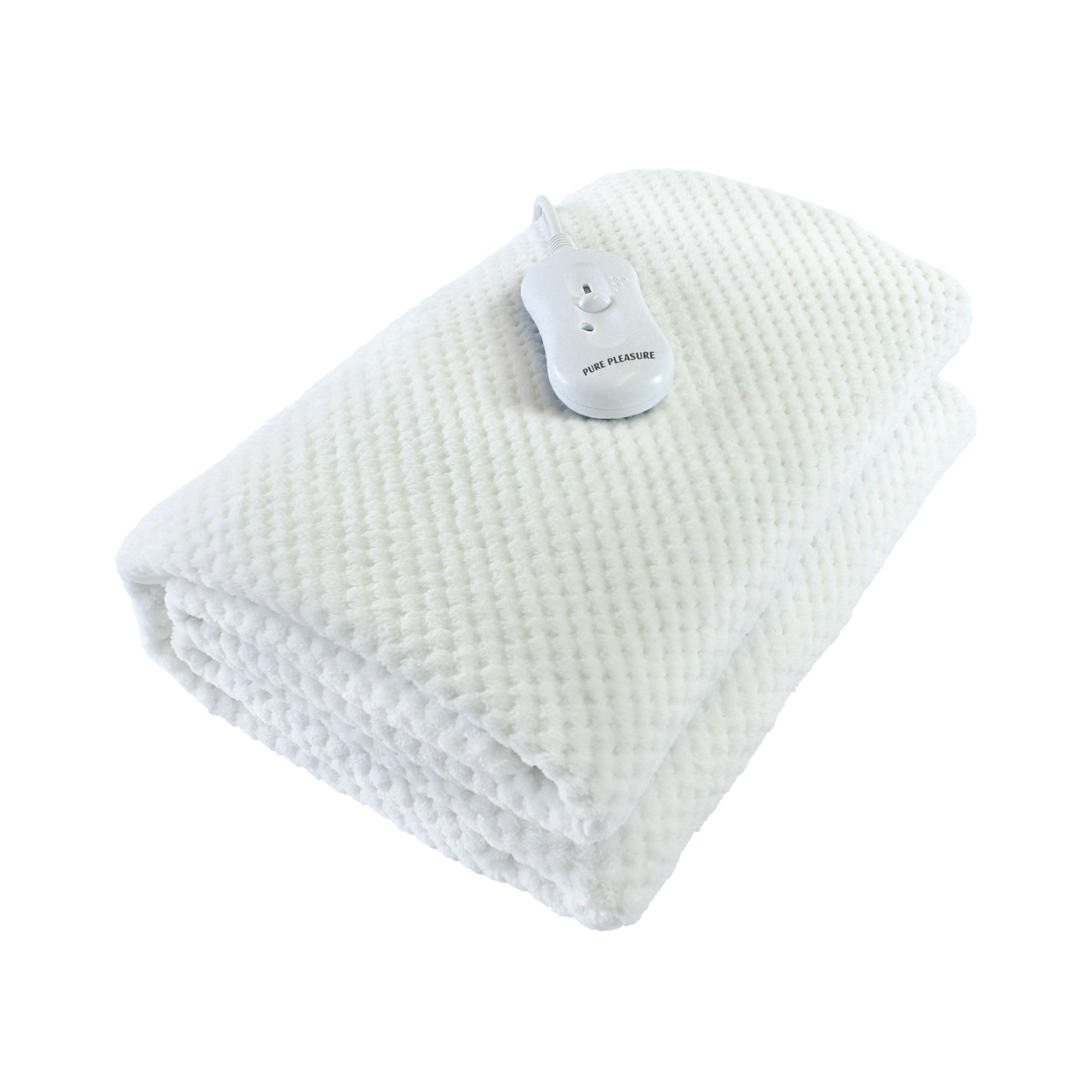 Pure Pleasure Single - Coral Fleece - Fitted E-Blanket W/ Skirt 91x188 In Tog Bag