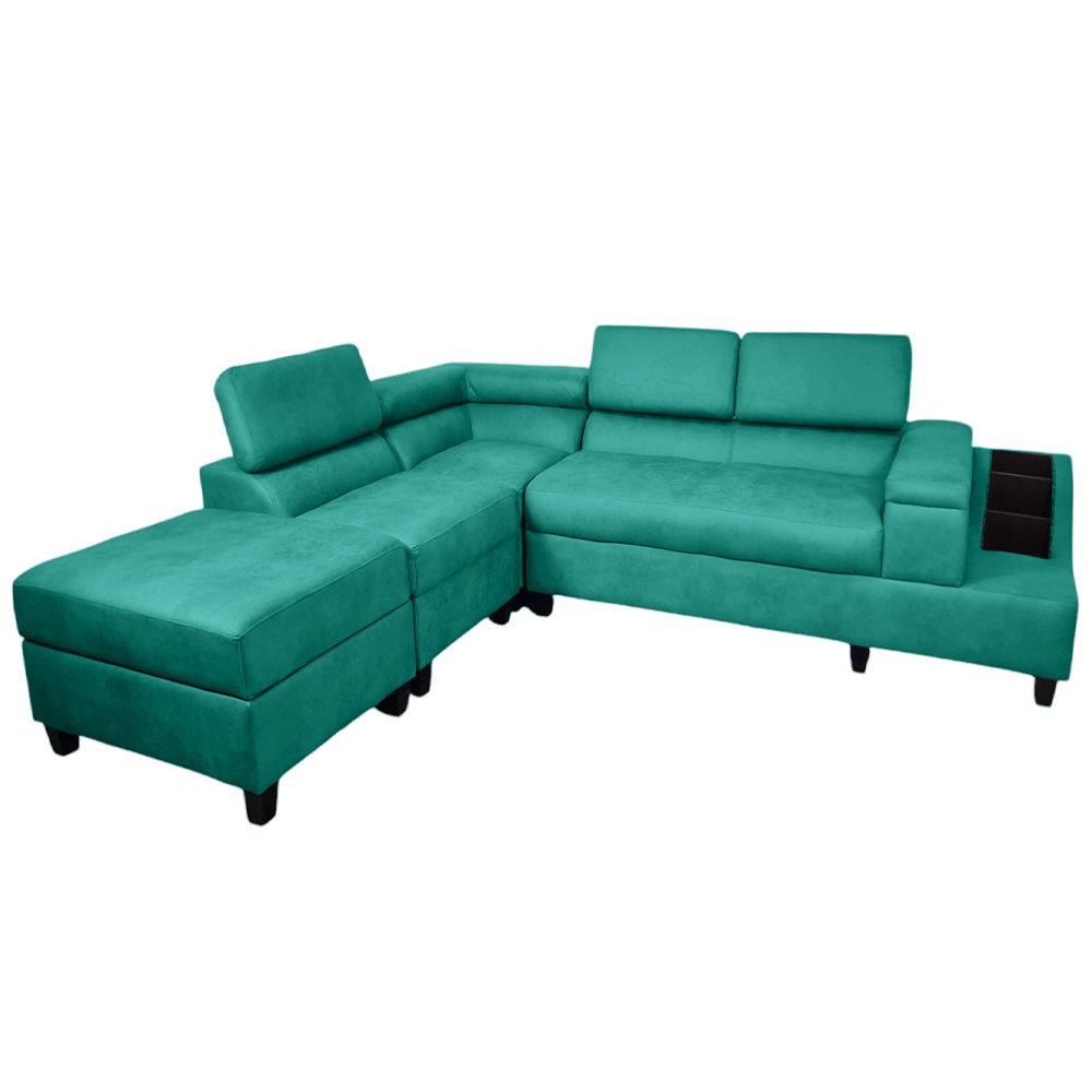 Phoebe L Shape Corner Sofa - SD-Light Blue