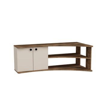 Armoire Dion TV Stand Assorted Colour Light Walnut/Beige