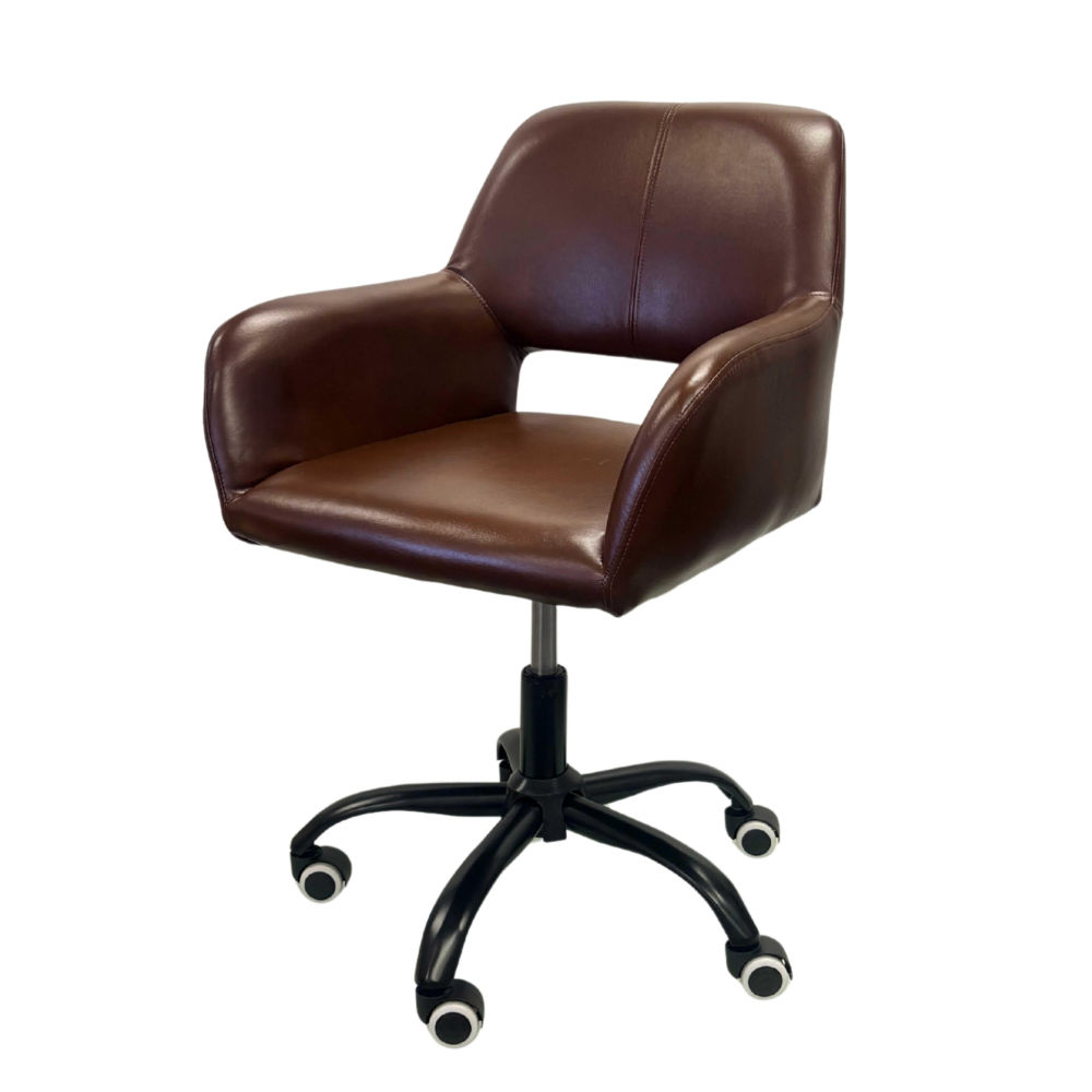 Aurelia Executive Office Leather Chair- D. Brown - Finery