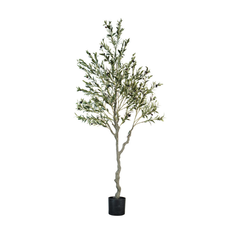 HouzeComfort Artificial Life-Like 210cm Olive Tree with Flexible Branches