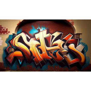 Canvas Wall Art - Canvas Wall Art – Signature Street Art - B1134 - [120 x 80 cm]