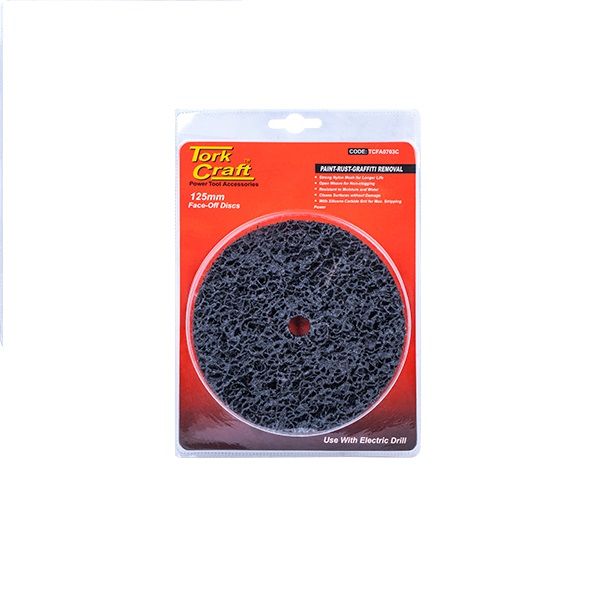 Tork Craft - Face off Disc 125mm Carded for Drill - 3 Pack