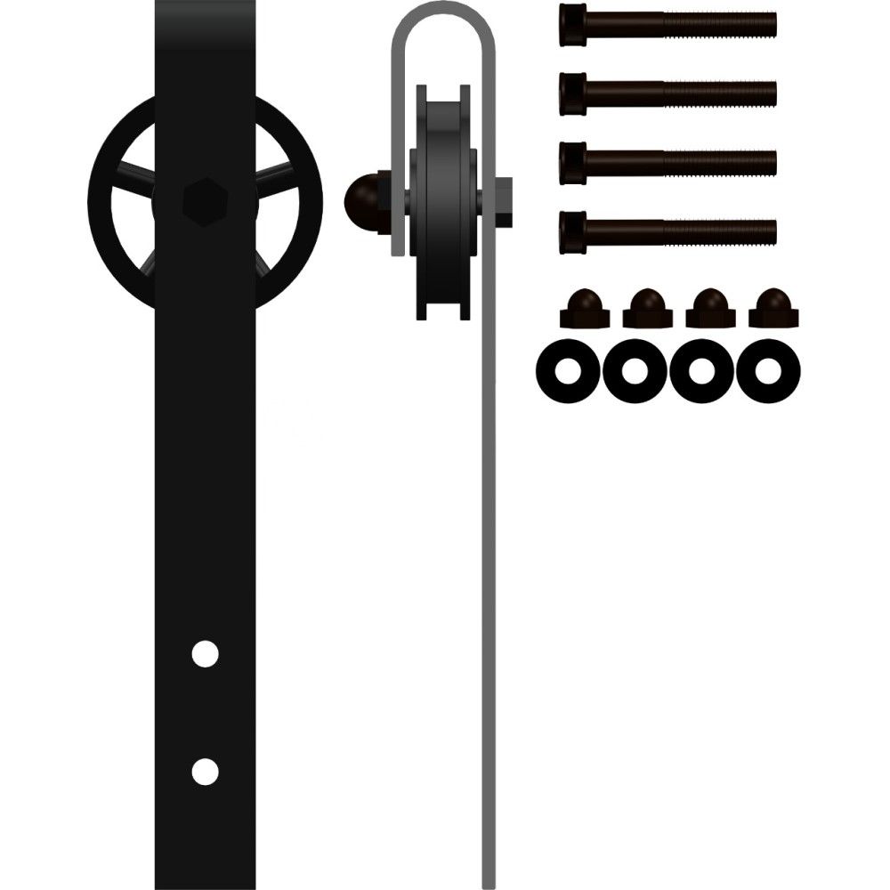 70mm Spoke Wheel Barn Door Hangers - Add a Touch of Industrial Elegance