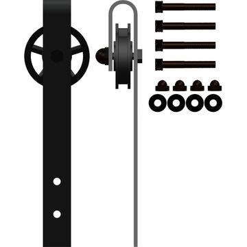 70mm Spoke Wheel Barn Door Hangers - Add a Touch of Industrial Elegance