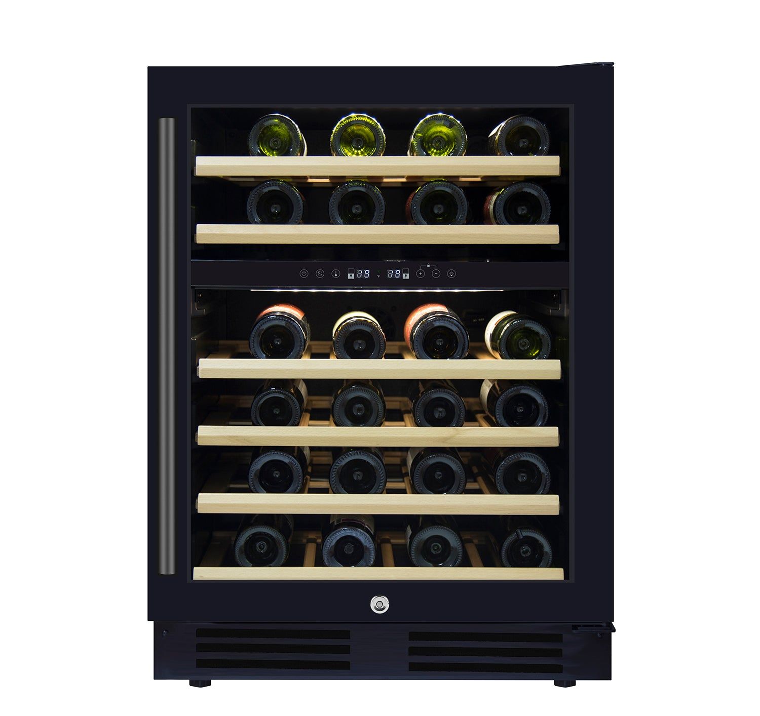 Salvadore 46-Bottle Dual-Zone Wine Cooler