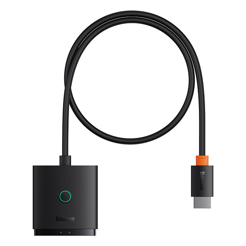 Baseus AirJoy Series 2-in-1 Bidirectional HDMI Switch with 1m Cable - Cluster Black