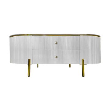Marble Coffee Table-White Gold