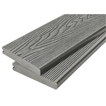 Composite Decking Boards Wood Grain 1 Face and Anti Slip 1 Face - Reversible