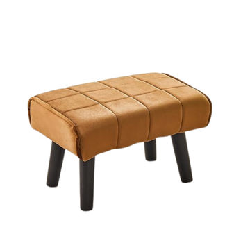Betty Small Foot Stool Ottoman/ Modern Accent Step Stool Seat - Dark Brown