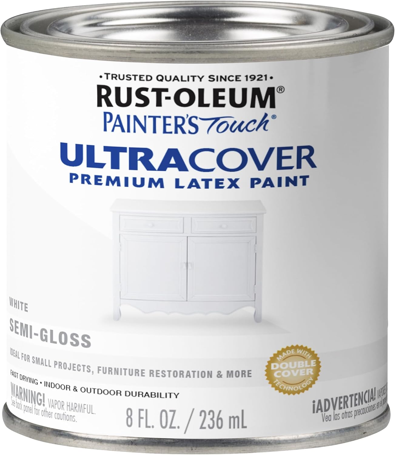 Rust-Oleum Painter’s Touch Brush Paint Semi-Gloss White 284ml