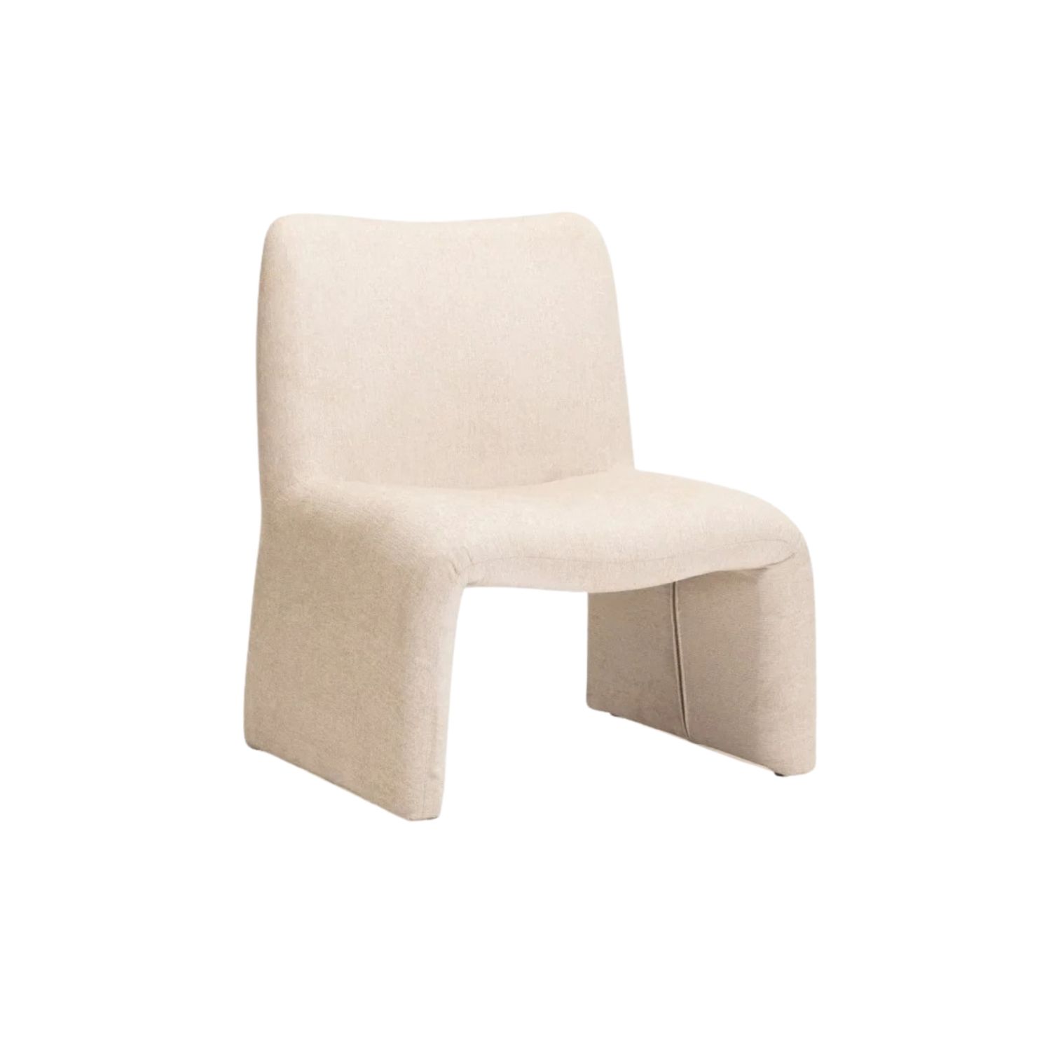 Textured Fabric Occasional Chair - Oatmeal