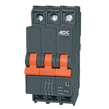 Circuit Breaker 13mm 4.5KA  3 Pole D-Curve  63A