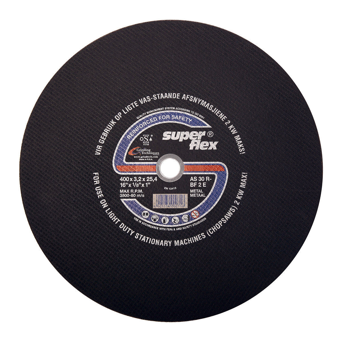 Superflex Cutting Disc Flat Steel 400 X3.2 Mm