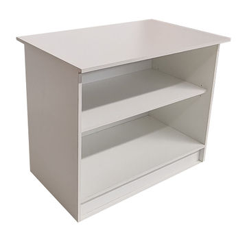 London 2 Shelf Cabinet 90cm - White