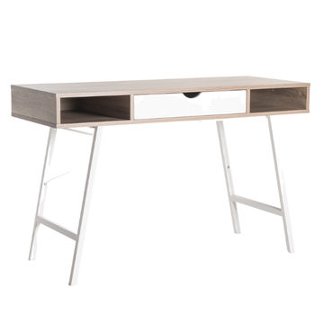 LUCA 120cm DESK Oak-White