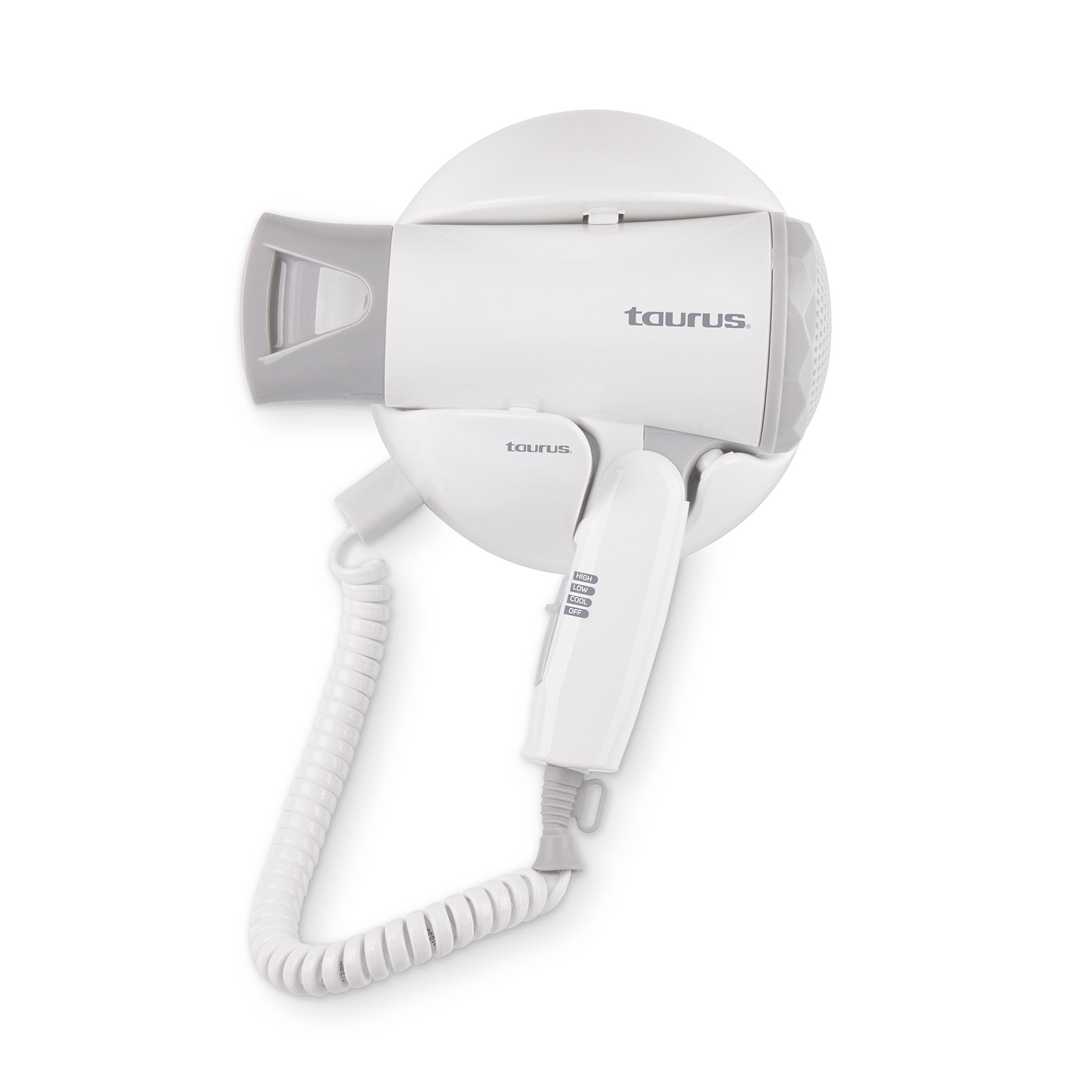 Taurus Hair Dryer White 3 Heat Settings 1400W 