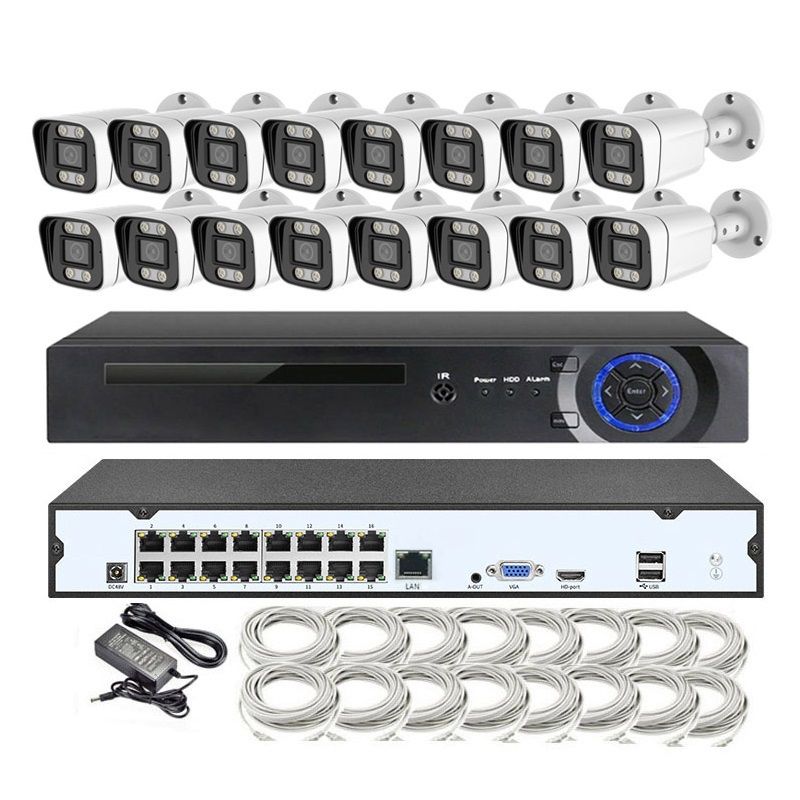 16 Home Security CCTV Camera Kit