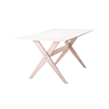 Vividitto - Zilpah E030 150x90cm - Whitestone/Light Legs