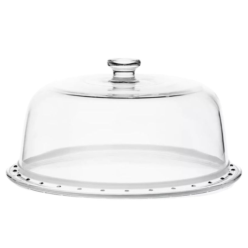 Borgonovo Palladio Cake Plate with Dome 31 cm Clear