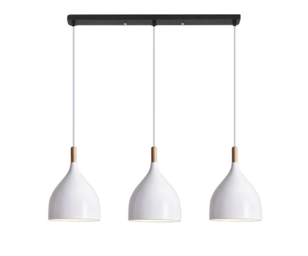 Elegance 3-Light Indoor Island Pendant Light - White
