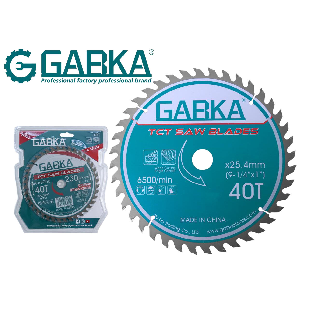 230mm Wood Cutting Saw Blade – 40T Carbide-Tipped Blade for Clean Cuts in Wood, MDF & Chipboard (25.4 mm Arbor)