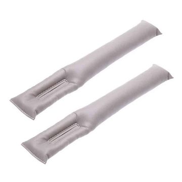 Killer Deals Car seat anti-lost plug PU Vegan leather gap filler case set - x2/Grey
