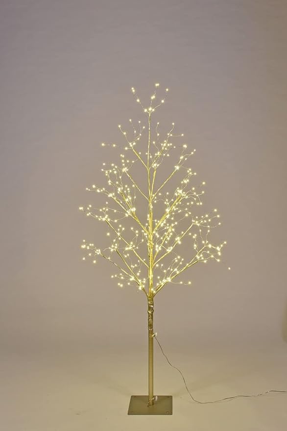 1.8m White LED Gold Birch Light 240 LED - ZYF-118