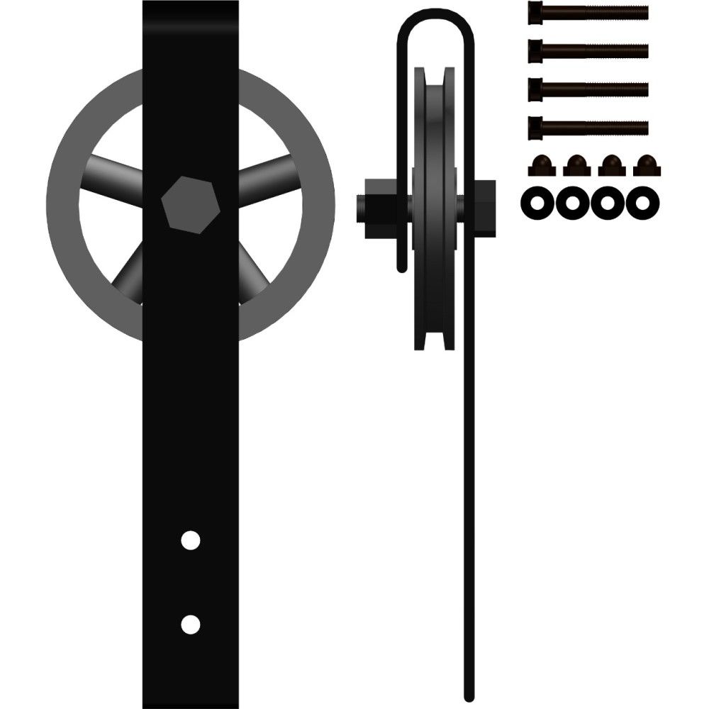 120mm Aluminium Spoke Wheel Barn Door Hangers: Lightweight Strength, Grand Style