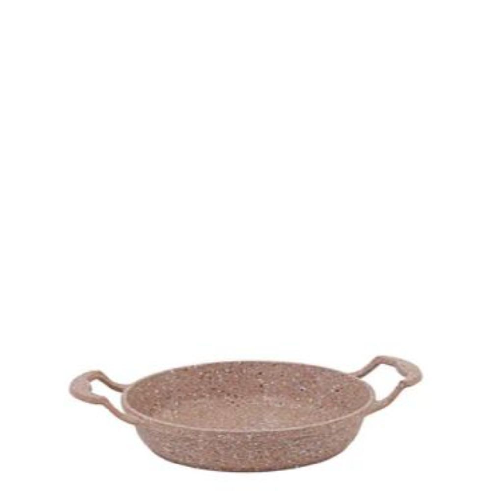 OMS 22cm Brown Granite Egg Pan – Non-Stick Omelette & Frying Pan