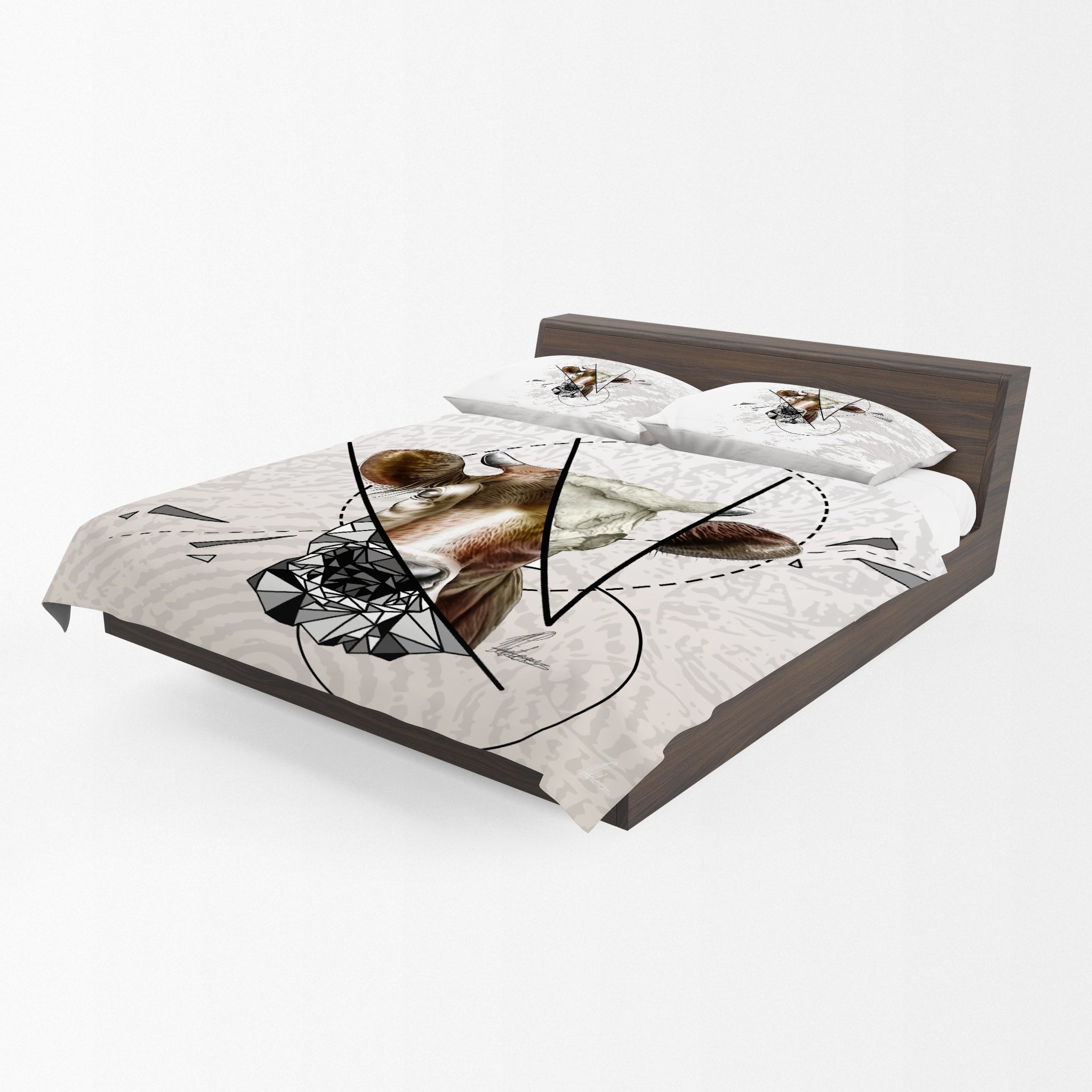 Shattered Cow Duvet Cover Set By Nathan Pieterse Double | LEROY MERLIN ...