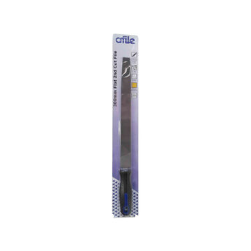 Afile - Flat 2nd Cut File - Handled - 300mm