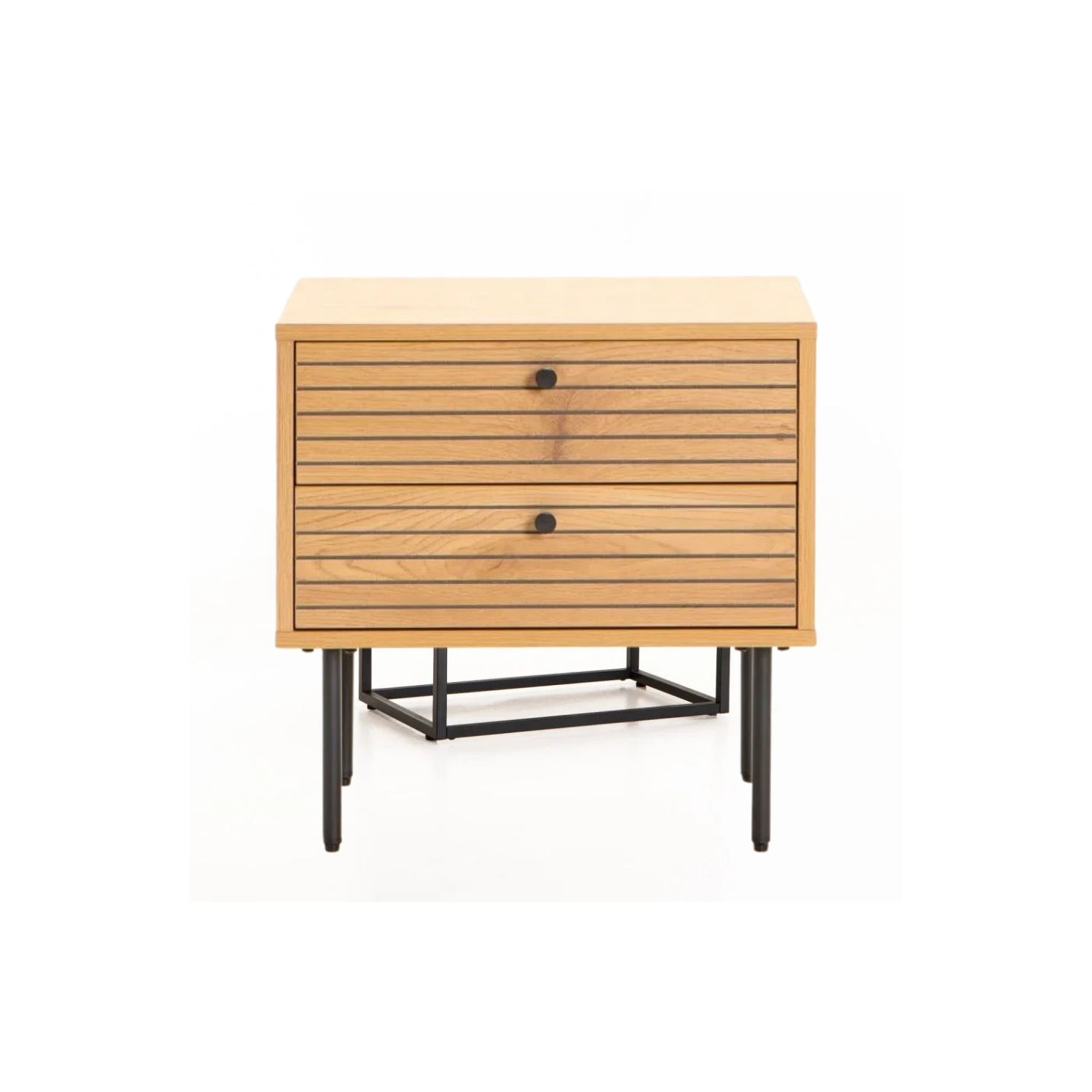 2 Drawer Bedside Pedestal Table